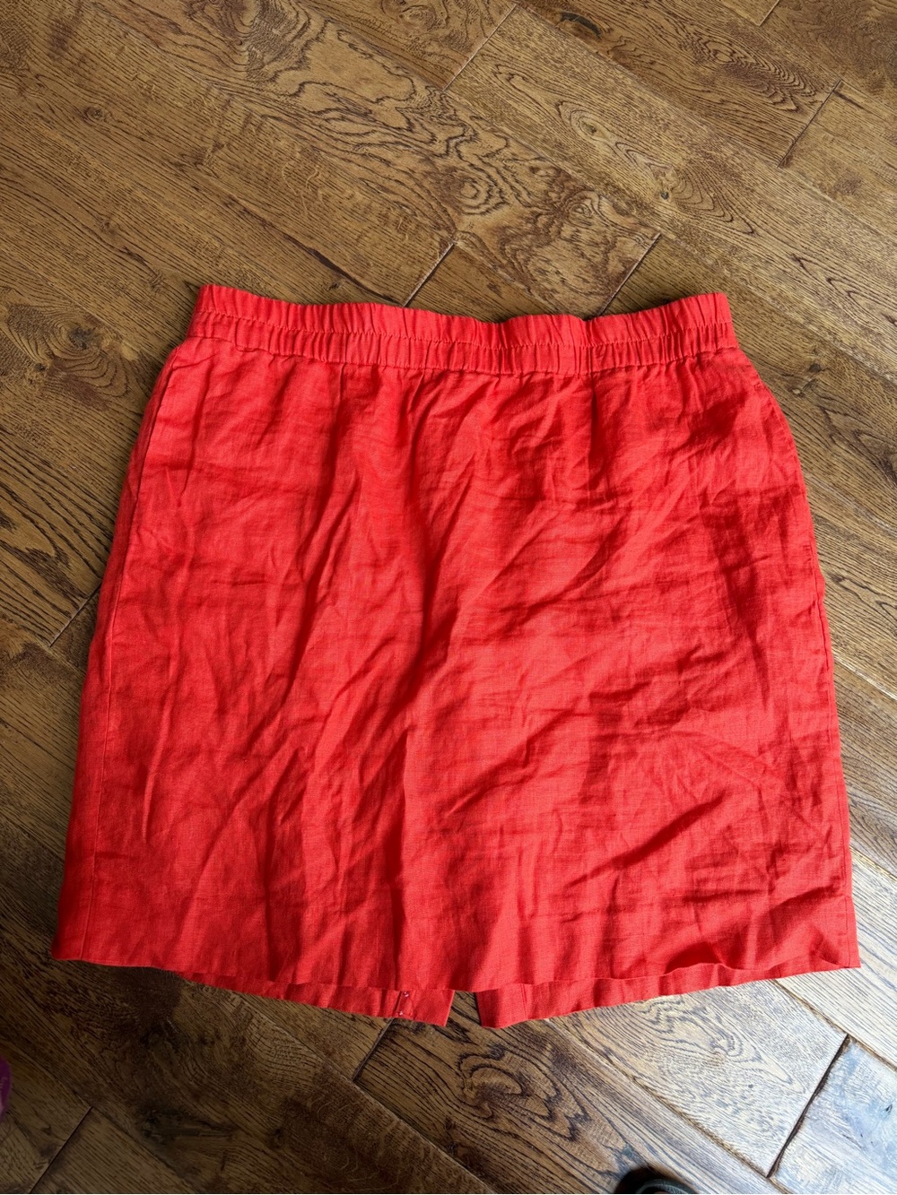 J. Crew Pull-on skirt Beauchamps linen XXL perfect condition smoke pet free home